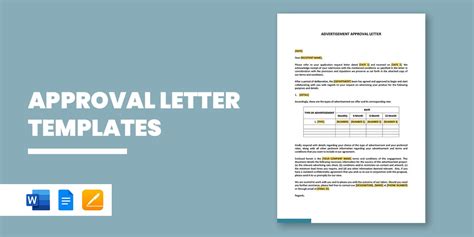 11 Approval Letter Templates PDF DOC Apple Pages Google Docs