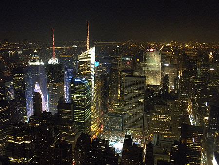 Vue Depuis L Empire State Building Villes Nuit Empire State