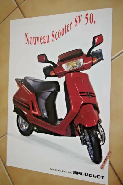 Peugeot Sv Sv Brochure Publicitaire Documentation Scooter Cm