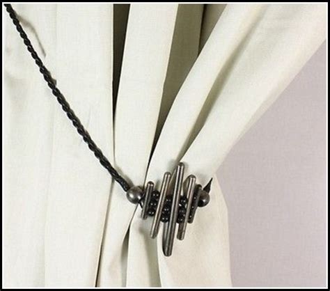 Metal Curtain Tie Back Hooks - Curtains : Home Design Ideas # ...