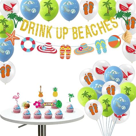 Buy SHX Beach Party Decorations, Pool Party Decorations, Hawaii Party ...