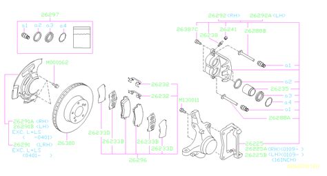 Subaru Crosstrek Limited W Eyesight Disc Brake Caliper Bracket