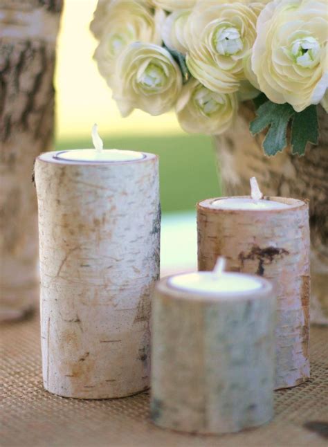 Jalysa S Blog Centerpiece Birch Bark Log