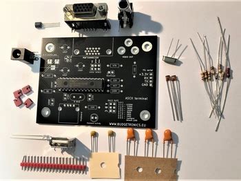 ASCII VT100 video terminal with VGA output for USB keyboard