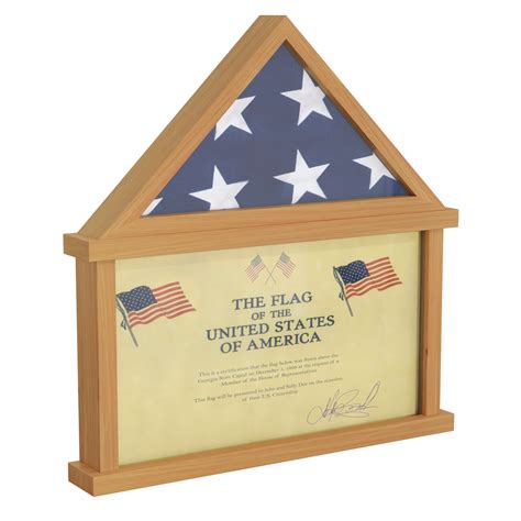 HBCY Creations Memorial Flag, Certificate And Shadow Box Display Case ...