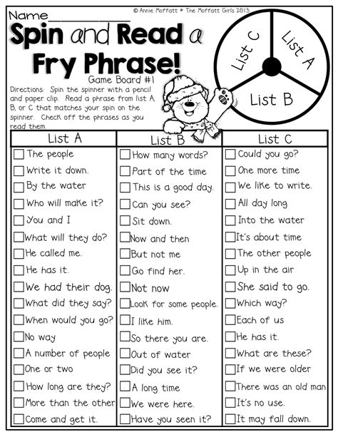 3rd Grade Reading Fluency Worksheets