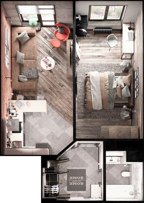 creative small apartment floor plan | Interior Design IdeasInterior Design Ideas.