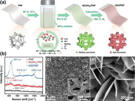 A Sketch Of The Synthesis Of NiO Nanosheet Arrays On Pressed Ni Foam