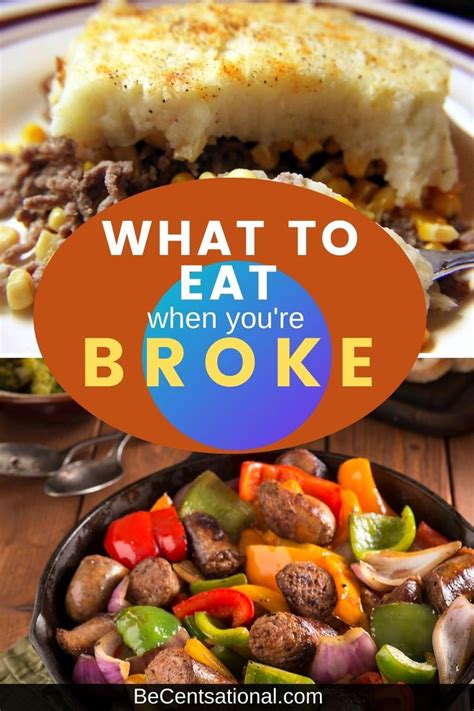 Best Cheap Food To Buy When Broke And Hungry Frugal Meals