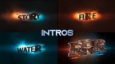 RRR All Title Card The Story The Fire The Water RRR All Title