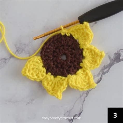 Sunflower Crochet Bookmark Pattern | Easy Breezy Crochet