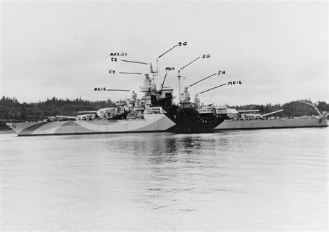 Radar On Uss West Virginia Bb 48 1944