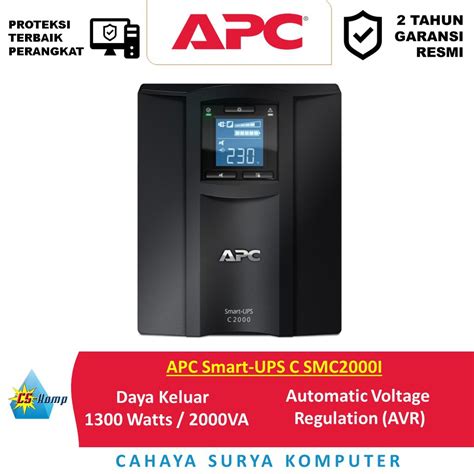 Jual Apc Smart Ups C Smc I Va V Lcd Shopee Indonesia