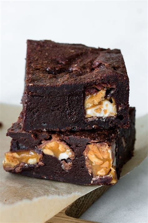 Decadent and Fudgy Snickers Brownies - Pretty. Simple. Sweet.