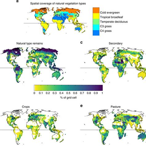 Potential Vegetation Cover And Anthropogenic Land Cover Conversions A