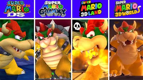 Evolution Of Luigi Vs Bowser Battles In Super Mario Games D Graphics