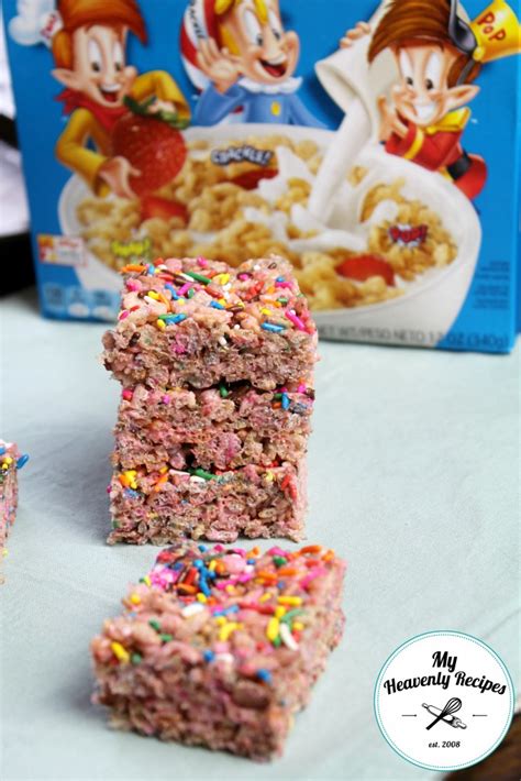 Rainbow Rice Krispies Treats My Heavenly Recipes