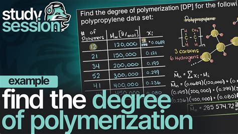 Degree Of Polymerization Example Polymer Engineering YouTube