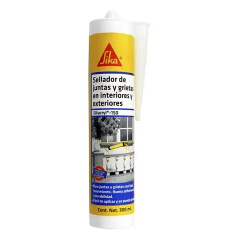 Sellador Acrilico Aluminio 280Ml Sikacryl 150 Sika 521344 SIKA