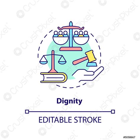 Dignity Concept Icon Stock Vector 5058667 Crushpixel