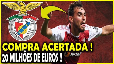 DE ULTIMA HORA BENFICA ACERTA RICARDO HORTA FINALMENTE