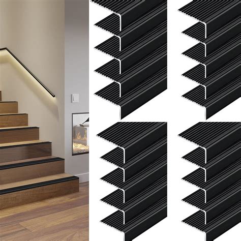 Amazon 5 10 20 Pack Set Of Stair Steps Edge Trim Aluminum Black