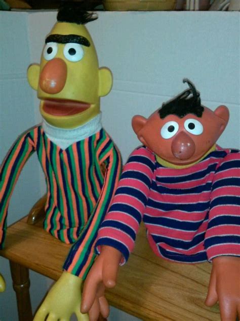 Original Bert and Ernie hand puppets from Sesame Street by MUPPETS, INC ...