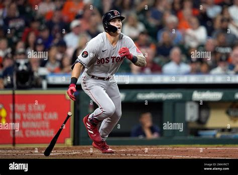 Boston Red Soxs Jarren Duran Watches His Rbi Ground Rule Double