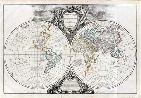 Antique Globe Map Of The World Old Cartographic Map Antique