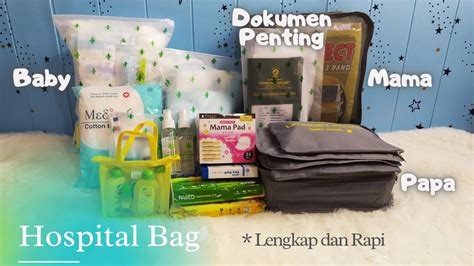 Isi Tas Bersalin Hospital Bag Youtube