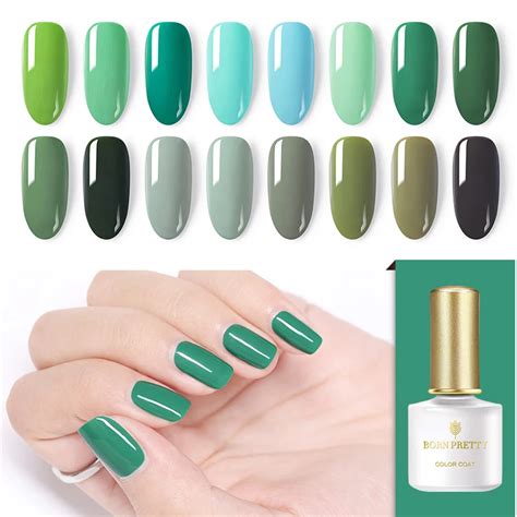 BORN PRETTY 6ml Green Nail Color Gel Polish Green Series Soak Off Nail