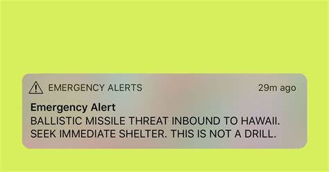 Ballistic Missile Hawaii Mobile Alert Systems Need Updating For Threat Warnings Wired