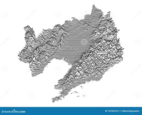 Province Liaoning Map Vector Silhouette Illustration | CartoonDealer ...