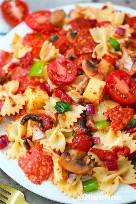 Pizza Pasta Salad 30 Minutes Meals