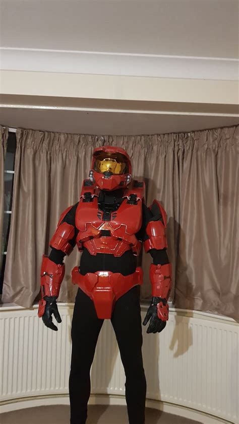 Update On My 3d Printed Red Spartan Armor Just The Legs To Go R