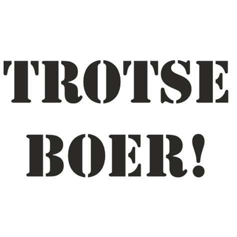 T Shirt Trotse Boer AAA Reclame