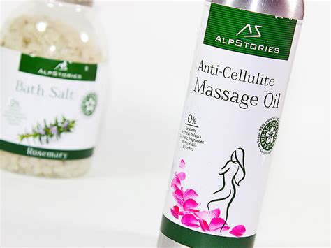 Alpstories Anti Cellulite Massage Oil Bath Salt Rosemary