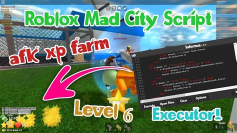 Roblox Mad City AFK XP Farm Script With Free Level 6 Executor