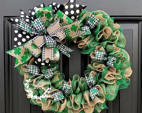 St Patricks Wreath St Patricks Day Wreath Saint Patricks Wreath