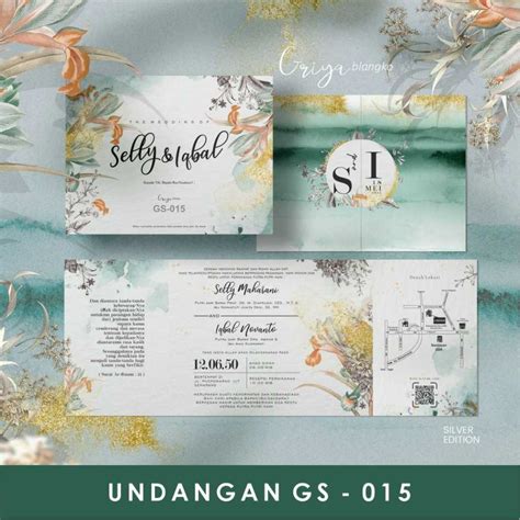 Jual Blangko Undangan GRIYA SILVER 015 GS 015 Free File Setting