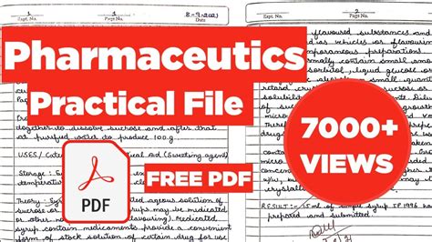 Pharmaceutics St Semester Practical File Pdf L B Pharmacy St Sem