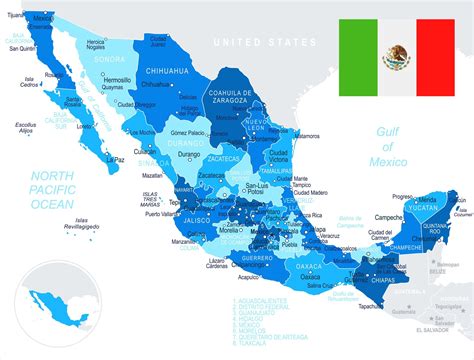 Mapa De Estados De Mexico