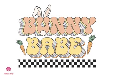 Bunny Babe Sublimation Graphic By Mimi S Story Creative Fabrica