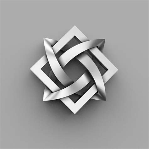 Svarog Star Symbol Slavic Pagan design Svarog Square Element 3D model ...