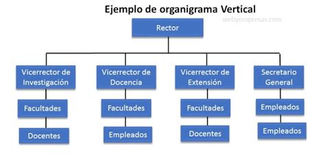 5 Ejemplos De Organigrama Vertical Web Y Empresas