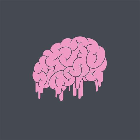 Melting Brain Stock Vector Illustration Of Graphic Burn 56801656