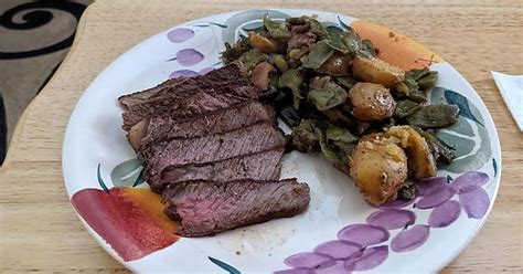 New York Strip Steak With Green Beans Potatoes And Bacon Album On Imgur