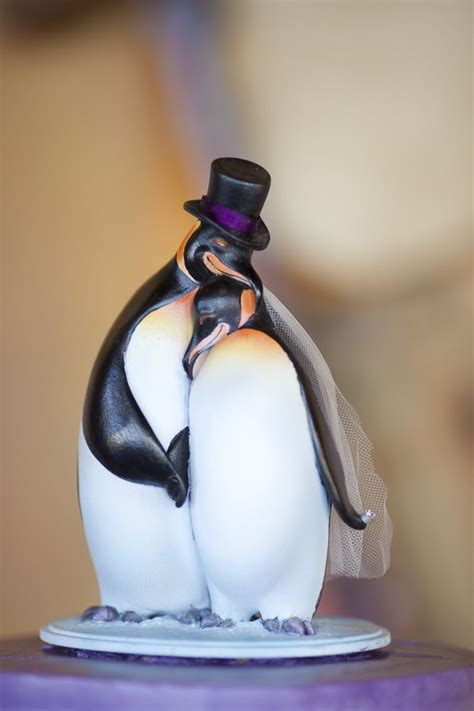 SOOO CUTE Penguin Cake Toppers Penguin Wedding Penguin Cakes