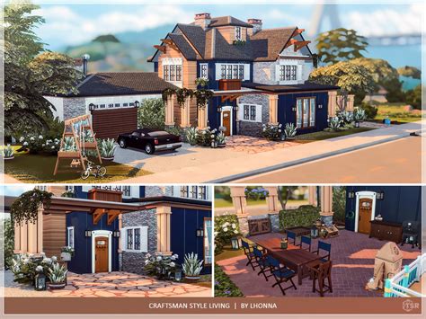 The Sims Resource Craftsman Style Living No Cc