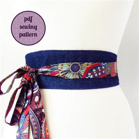 Sewing Pattern Reversible Wrap Belt PDF for Immediate - Etsy